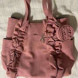 Kenzie ruffle diaper bag